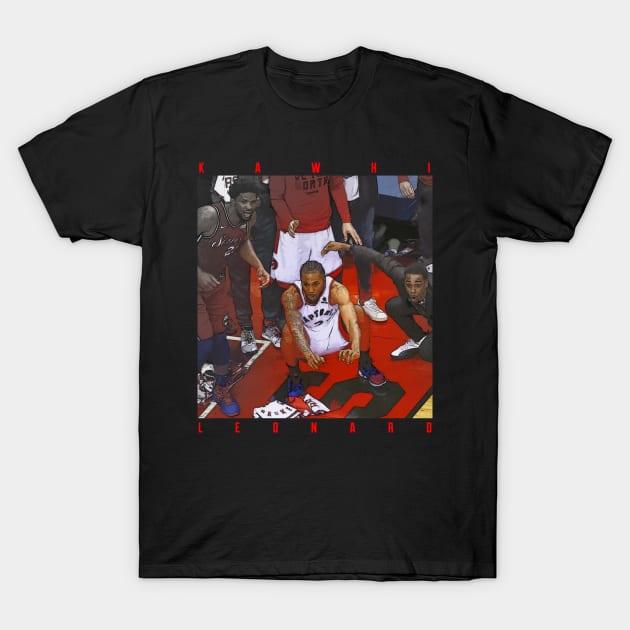 Kawhi Leonard game winner T-Shirt by Juantamad